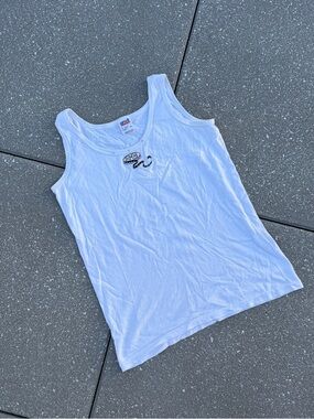 Y2K dazzled film strip tank top